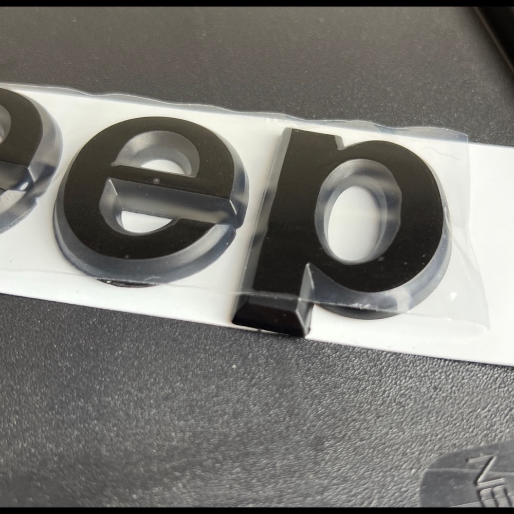 JEEP Emblem Logo Sticker 3D Brand New Set of 2 - Picture 3 of 4